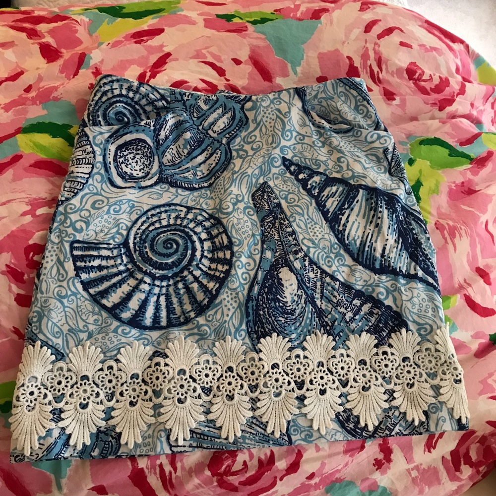 NWOT Lilly Pulitzer stuffed shells skirt size 0